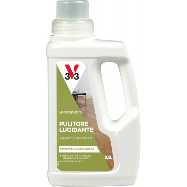 V33 Pulitore Lucidante Parquet Trasparente flacone da  5 Lt.