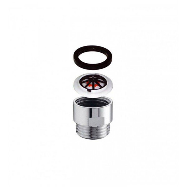 Raccordo in ottone per doccia-soffione 1/2"Mx1/2"F 8 lt/min 