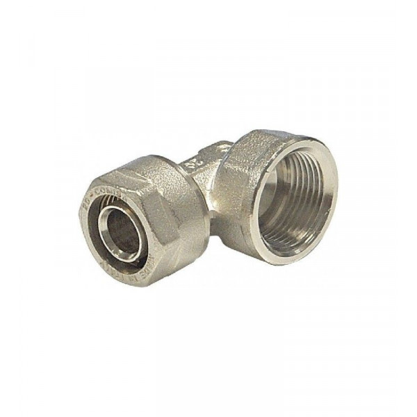 RACCORDO GOMITO F  D.20 MM PER MULTISTRATO