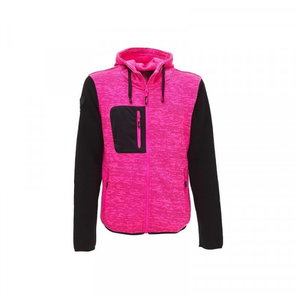 U-power Felpa da lavoro rainbow black/fucsia tg. l