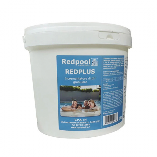 REDPLUS GRANULARE PH PISCINA  CONFEZIONE DA 5 KG.