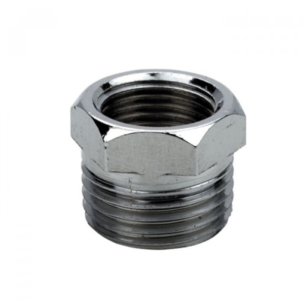 idro-bric riduzione esagonale ottone cromato mf 3/8"x1/2"