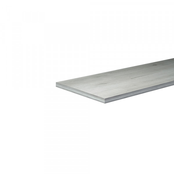 Kitmel mensola melaminico  rovere ghiaccio mm. 18x2100x500