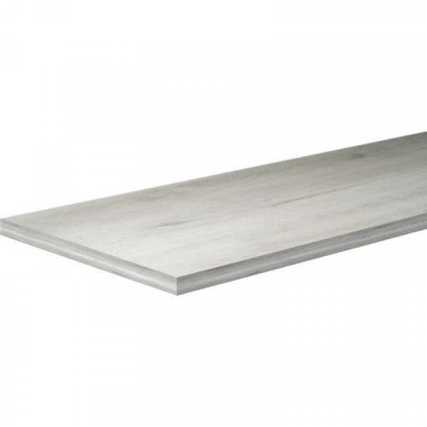 Kitmel mensola melaminico  rovere ghiaccio mm. 18x1500x600