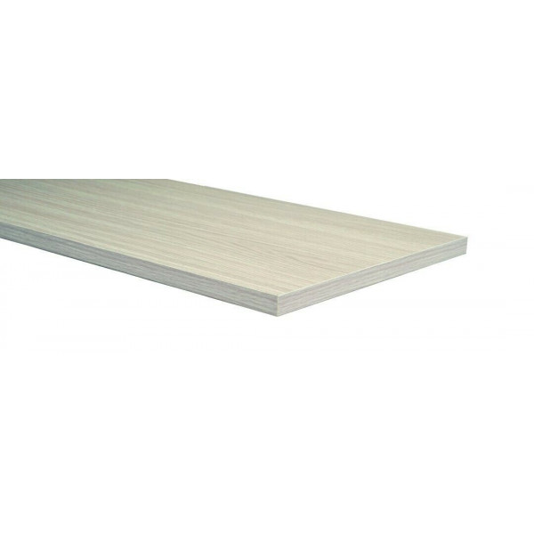 Kitmel mensola  melaminico rovere sbiancato 18x1000x300mm