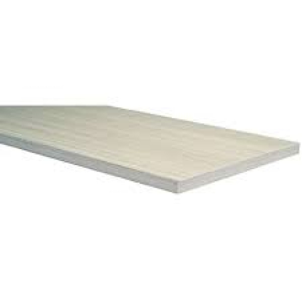 Kitmel mensola melaminico rovere sbiancato 18x1000x600 mm