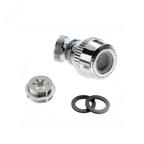 Rompigetto universale con doccetta e snodo in ottone f 22/m 24 mm
