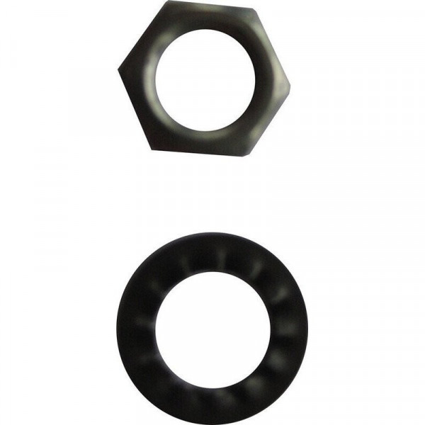 Rondelle 18mm con dadi esagonali 15mm, 10x1, set da 4 pezzi
