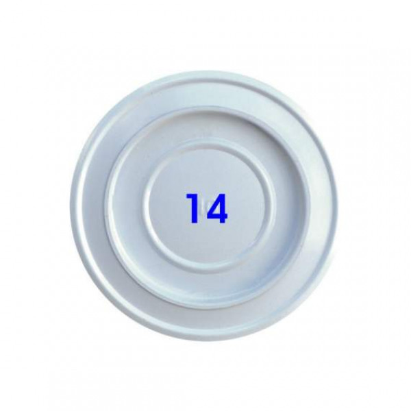 ROSONE PER TUBO DI STUFA D 14 CM BIANCO