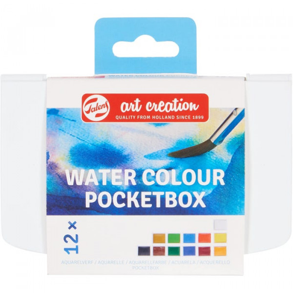 RT Art CR Acquerel Pocket Box 12 PA - Set di Acquerelli Pratici e Portatili