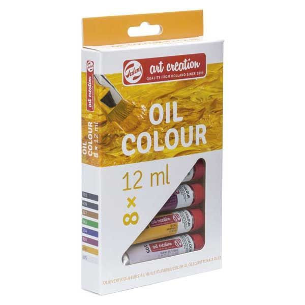 RT ArtCR Colori ad Olio Set 8 x 12ml - Set di Colori per Artisti Creativi