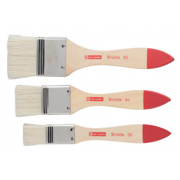 RT Tac Spalter Setola Set 3 FSC - Set di Pennelli Spalter di Alta Qualità