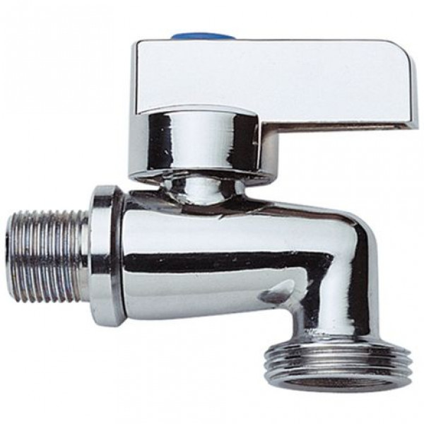 RUBINETTO BIBO A SFERA CROAMTO  3/8" PER LAVATRICE CON  ROSE IDRO BRIC 