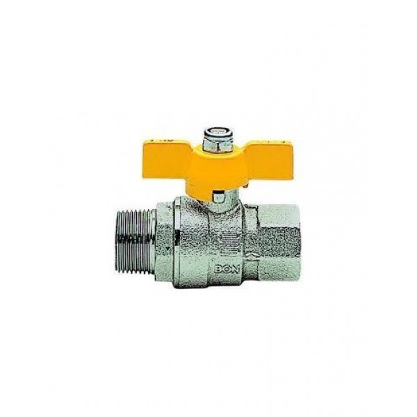 Rubinetto arresto nichelato da 1/2" mf
