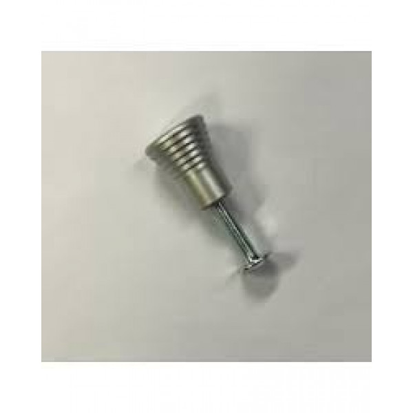 POMOLO IN ABS PERLATO ALLUMINIO 16x20MM