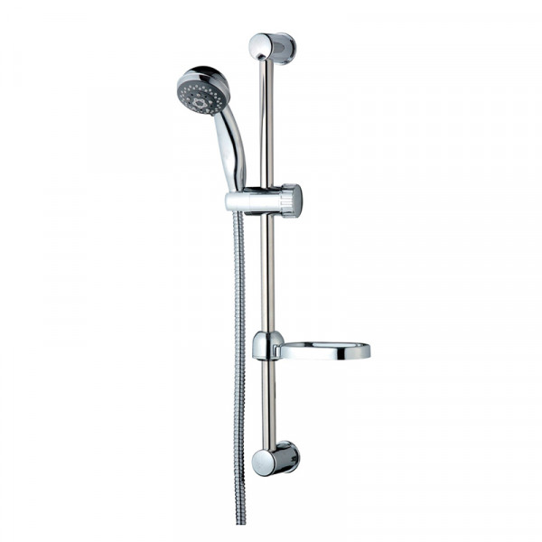 Saliscendi Star 3 funzioni cromato 150 cm anticalcare con portasapone