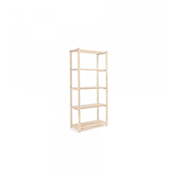 Kimono Scaffale abete 5 ripiani 170x80x35 cm 