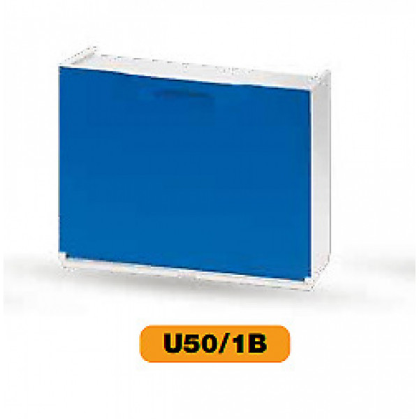 Scarpiera in plastica blu 51x17,3x40 Art Plast