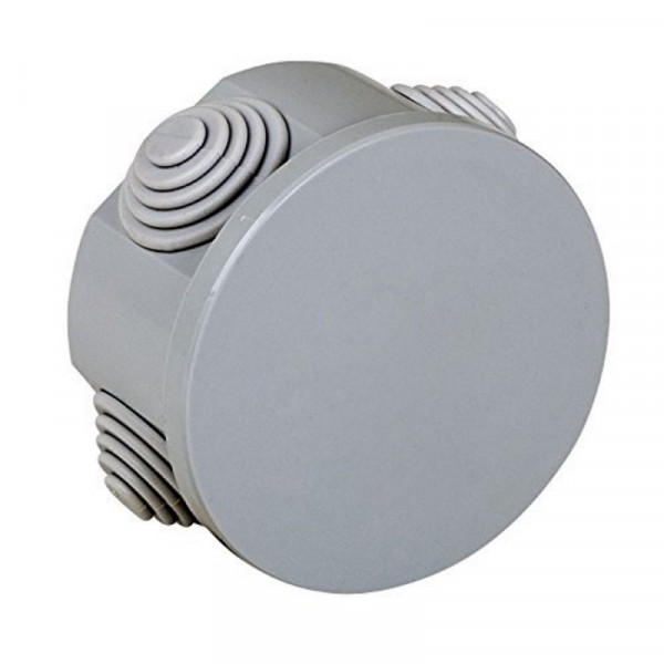 Electraline cassetta di derivazione da parete, diametro 65 mm, ip44, grigio