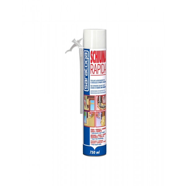 Schiuma Poliuretanica Universale Manuale Schiuma Rapida Saratoga - 750ml