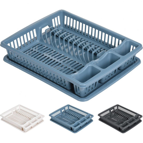 Stoviglie scolapiatti 46 x 36 x 8 cm colori assortiti