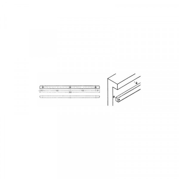 COPPIE GUIDE SCORREVOLI PER CASSETTI 352MM