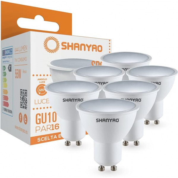 Lampadine Led GU10 7 W Shanyao Italia