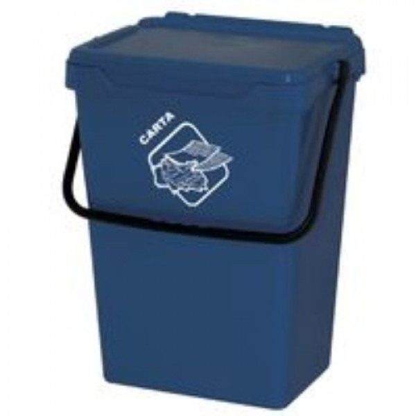 Secchio blu con coperchio litri 35 Art Plast