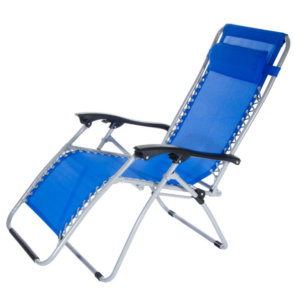 Sedia Ibiza blu 62x142x120 Biacchi Ettore