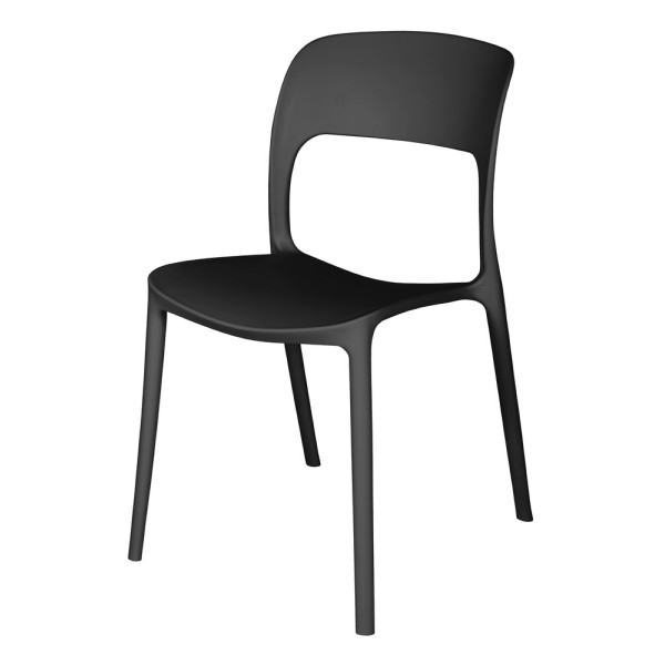 Sedia in polipropilene Band nera 40x42 Biacchi Ettore