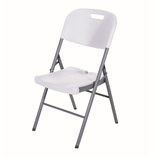 Sedia pieghevole bianco in plastica 45x50x88 Biacchi Ettore