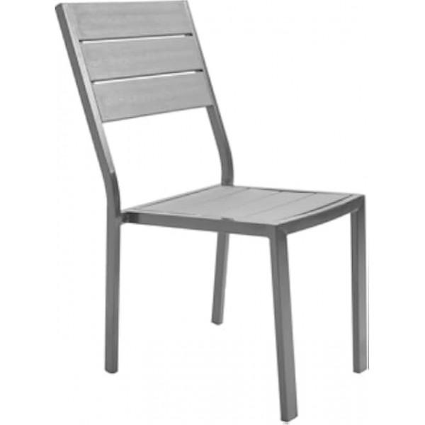 Sedia Tenerife grigia 62x45x88 cm Biacchi Ettore