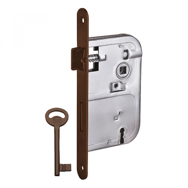 SERRATURA PATENT PICCOLE FERRO LUCIDO 8X40 MM