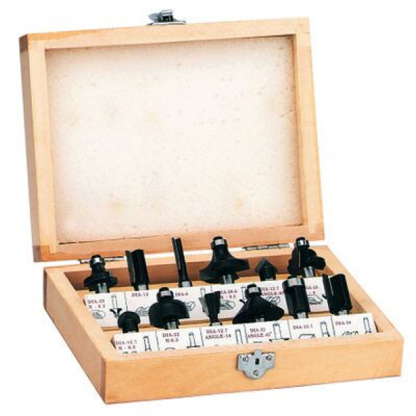 Frese in serie 12 pezzi per fresatrice verticale con codolo mm.8