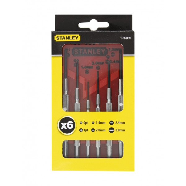Stanley set 6 cacciaviti di precisione 