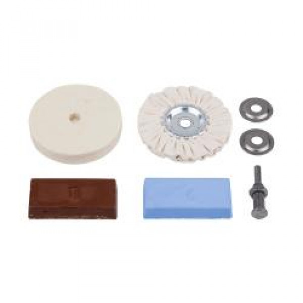 Wolfcraft set hobbistico per lucidatura da 5 pezzi 