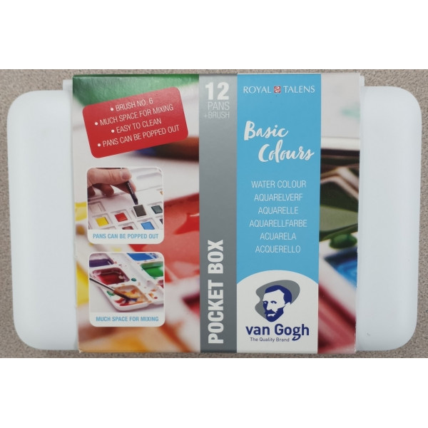 Set di Acquerelli in Plastica - 12 Pezzi
