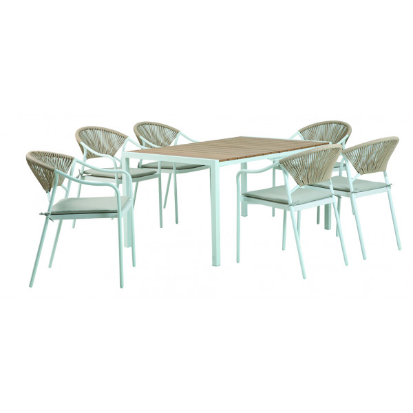 SET RODI TAVOLO CM150 CON 6 SEDIE