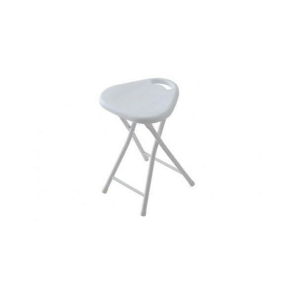Sgabello arredo bagno pieghevole colore tortora 