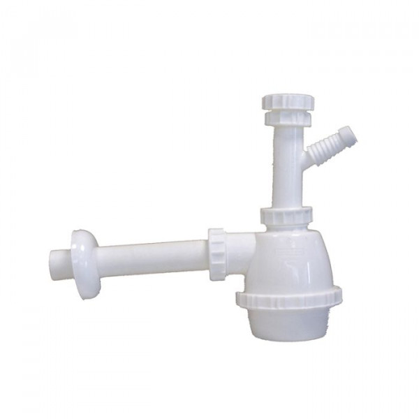 Sifone moplen 1 via senza piletta attacco lavatrice  1''1/4 