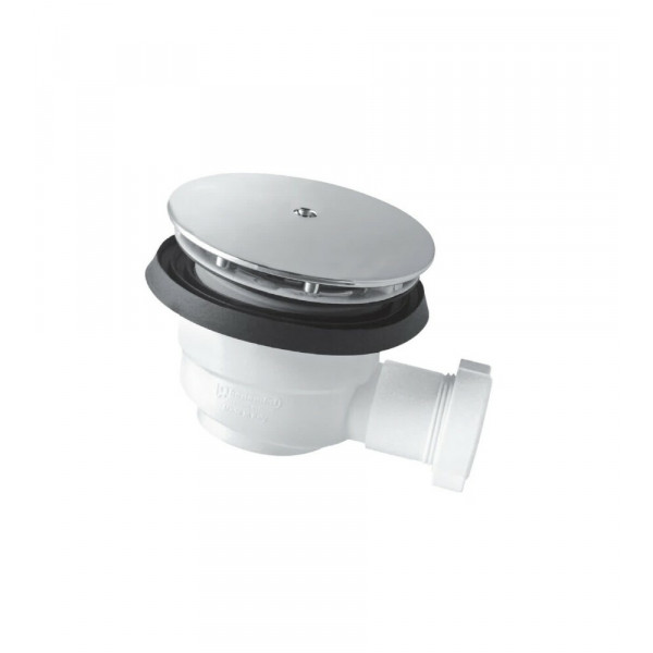 Sifone idrobric per piatto doccia con foro 90 mm e coperchio in abs