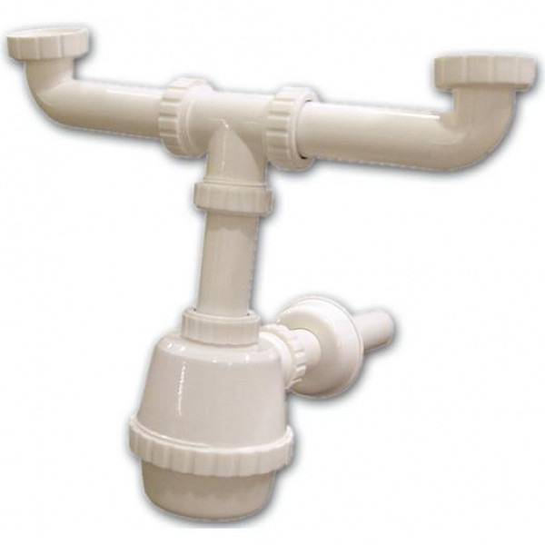 SIFONE PLASTICA 2 VIE DA 1" 1/2"