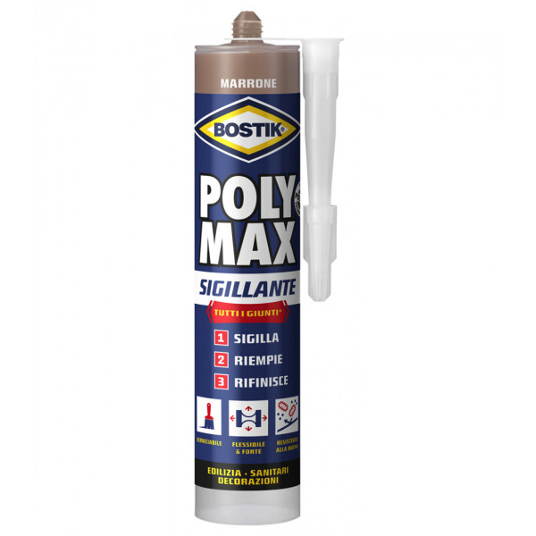 BOSTIK SIGILLANTE POLIMAX MARRONE CARTUCCIA DA 280 ML 