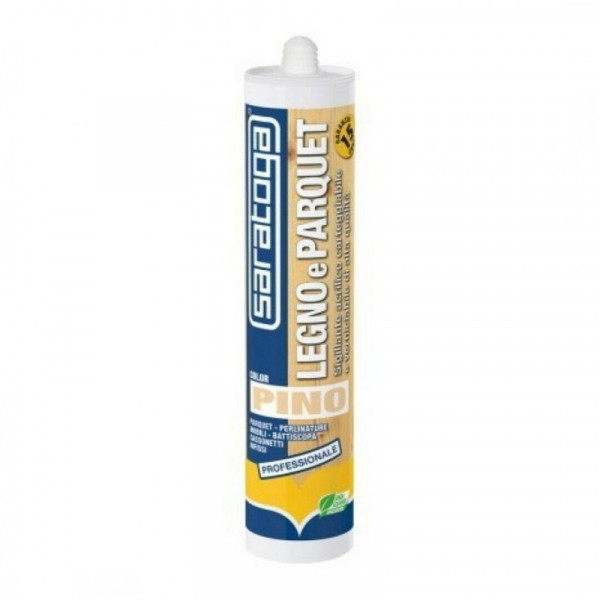 Saratoga Silicone Legno e Parquet 310ml Pino - Sigillatura Perfetta e Naturale!