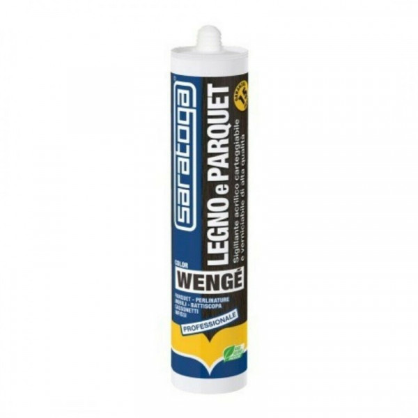 Saratoga Silicone Legno e Parquet 310ml Wengé - Sigillatura Perfetta e Naturale!