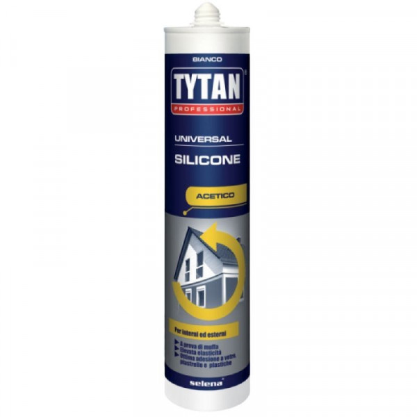 Tytan Silicone Acetico Universale - 280 ml Bianco