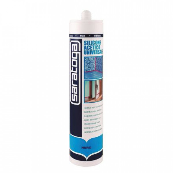 Saratoga Silicone Sigillante Nero Altamente Elastico - 280 gr