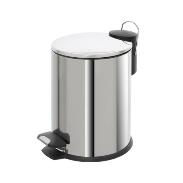 Pattumiera tonda 3l chromo cover slim