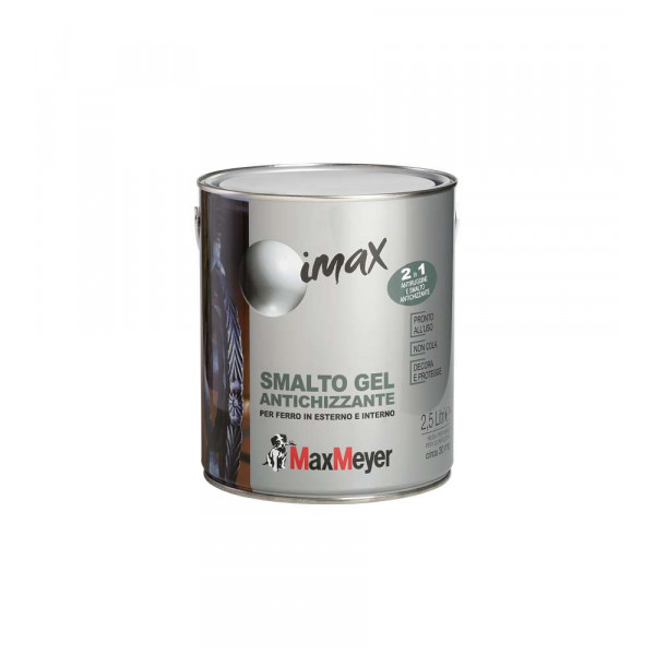 Smalto antiruggine MaxMeyer gel antichizzante flacone da  2,50 lt