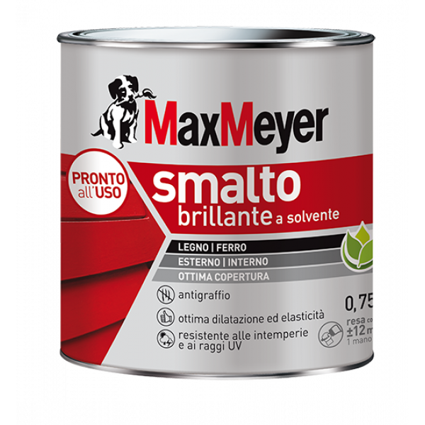 MAXMEYER SMALTO SOLVENTE BRILLANTE BASE MEDIA FLACONE DA LT 0.5